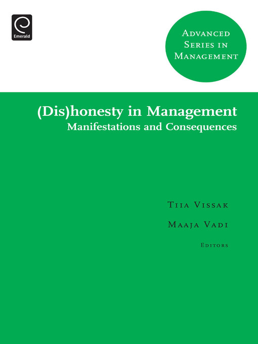 Title details for Advanced Series in Management, Volume 10 by Tiia Vissak - Available